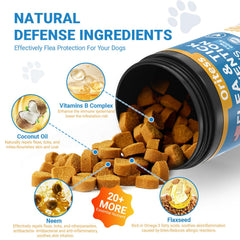 Oritess neem-coconut formula chews for dogs—natural ingredients with effective support.