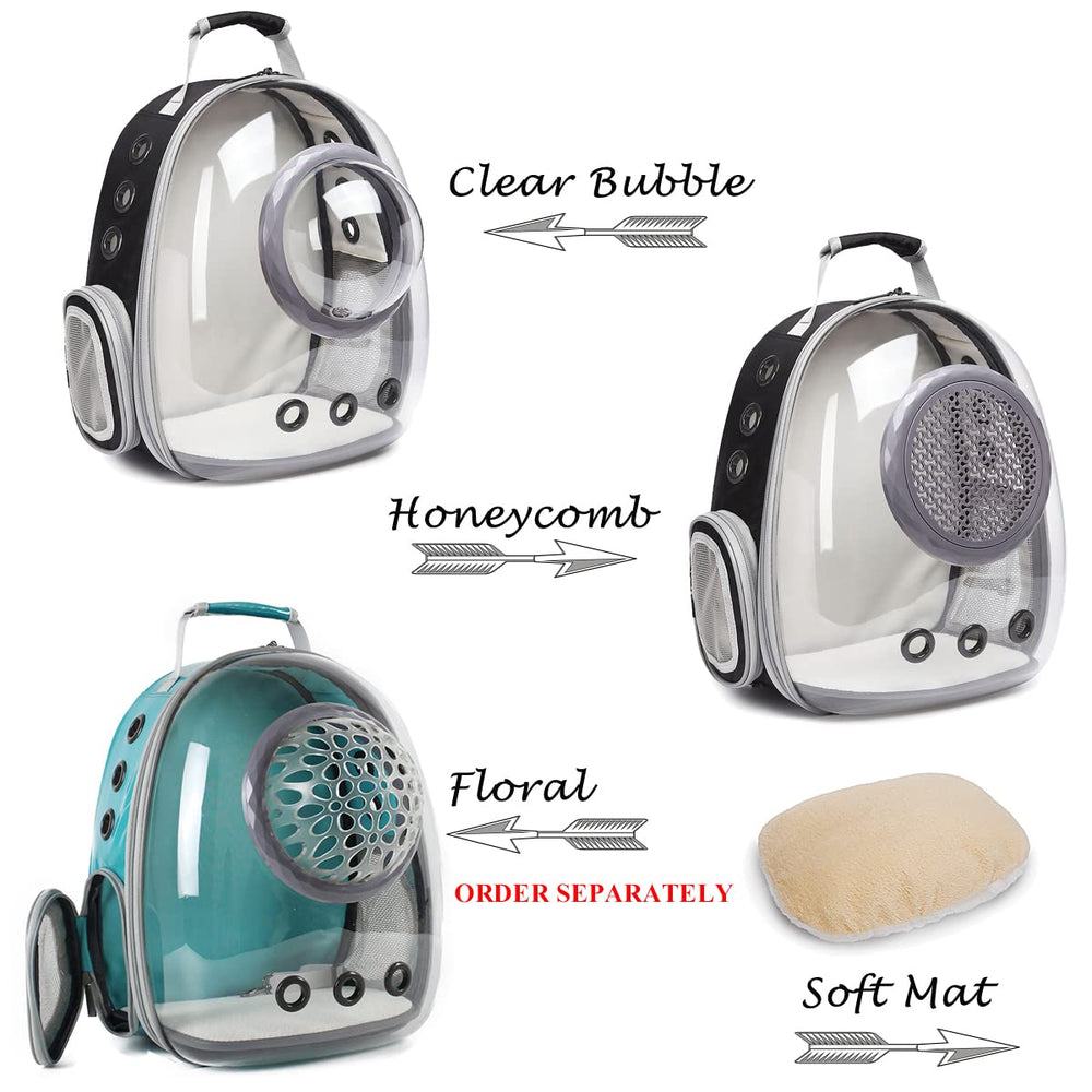 ORIZZP airline approved green pet backpack keeps small pets comfy on flights