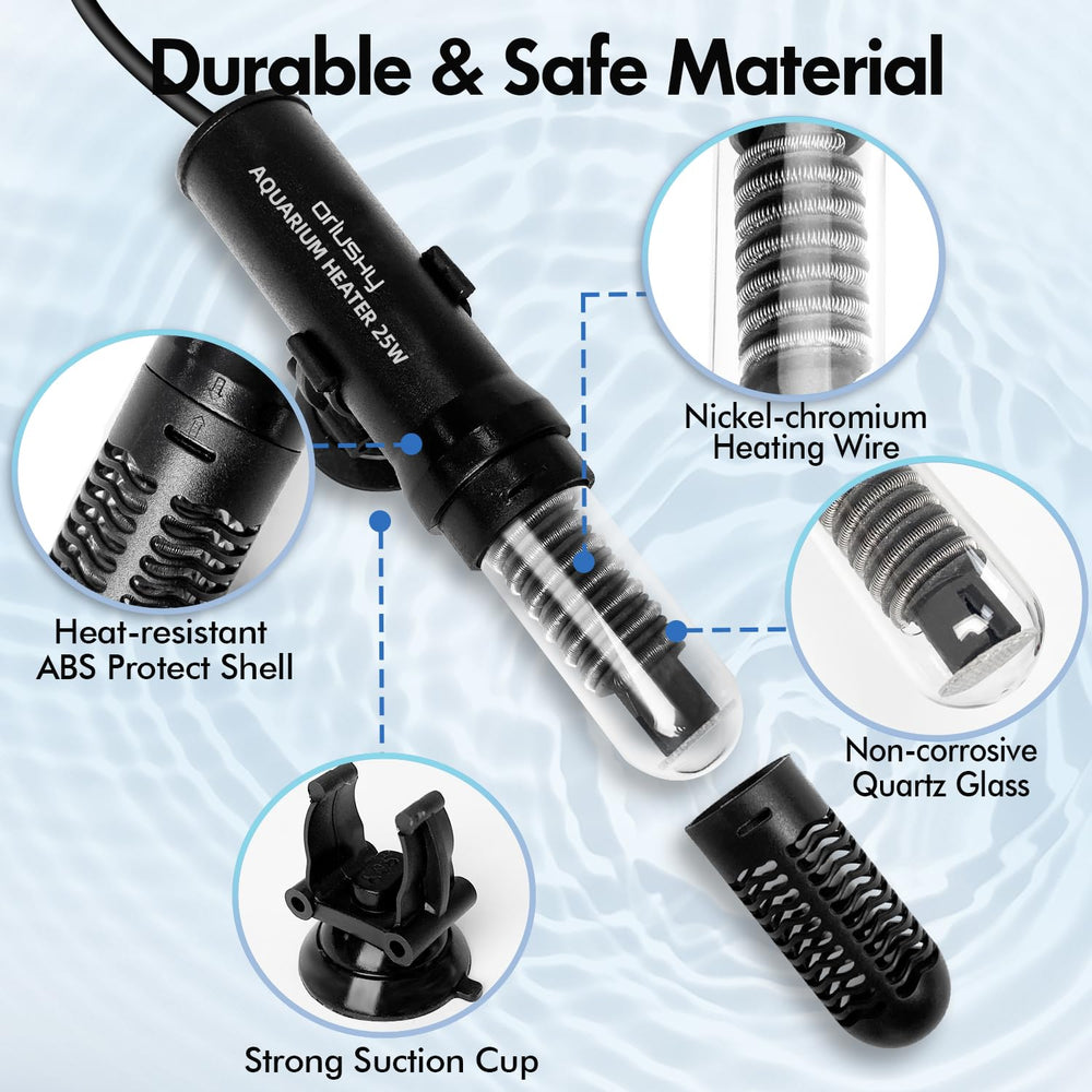 Orlushy heater with durable ABS outer shell resists deformation