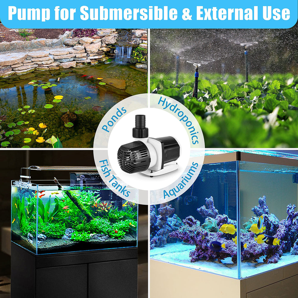 Orlushy DC-4000 installed in a sump for reliable water circulation.