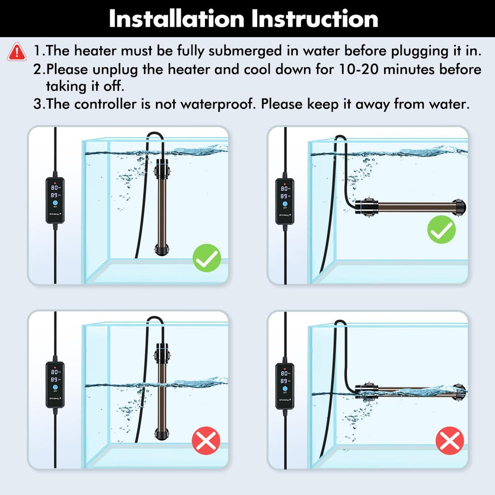 Orlushy external control enables hands-free temperature adjustment.