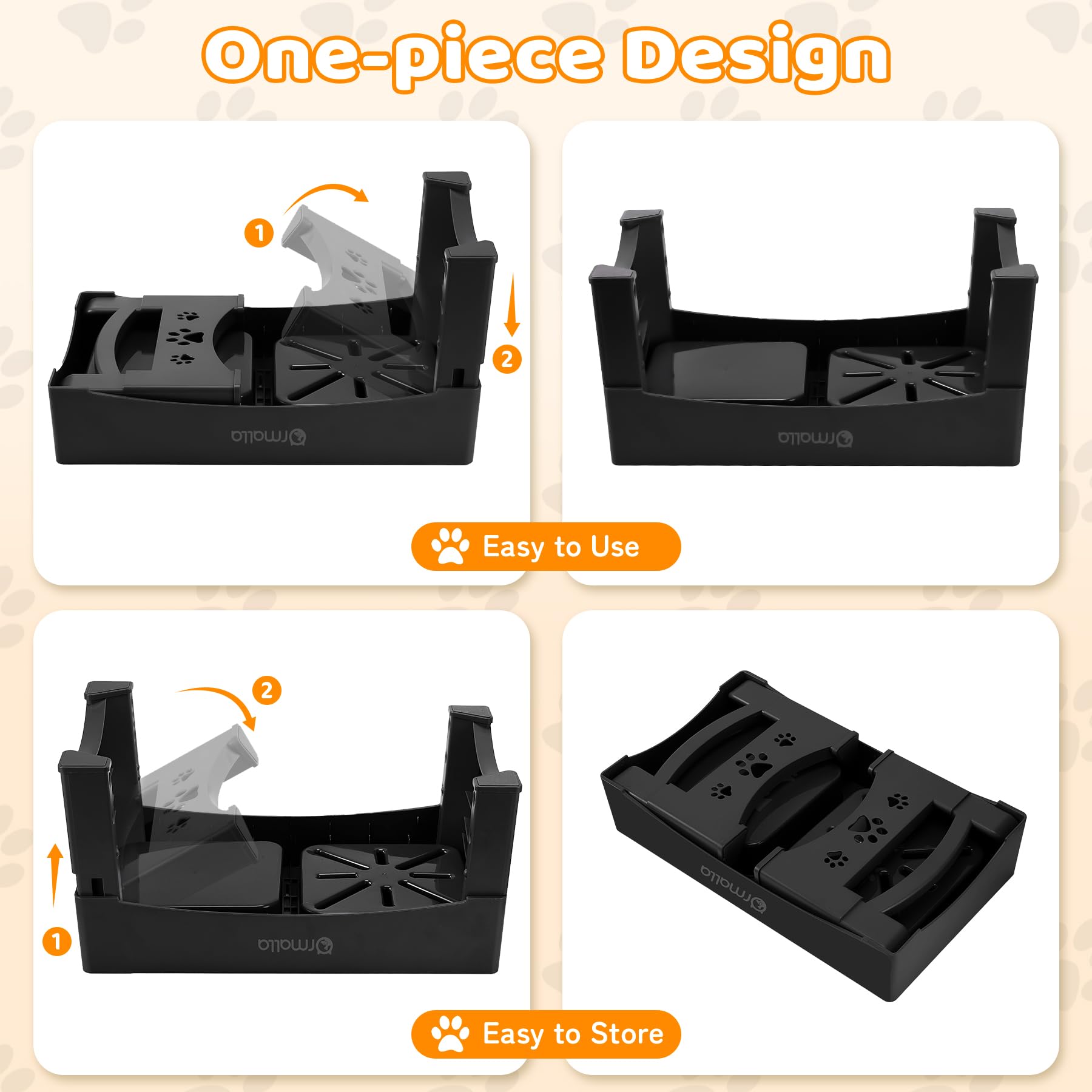 Ormalla foldable anti-slip stand keeps bowls stable and floors protected.