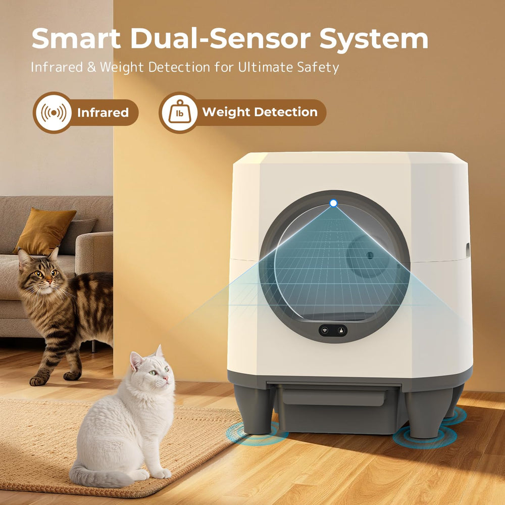 OROLEY odor control box reduces odors in the litter area