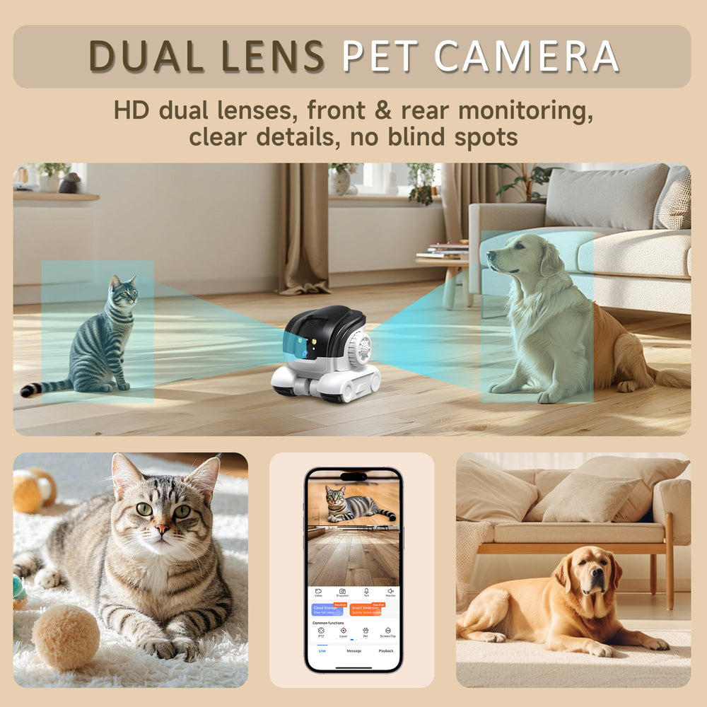 OROMVO Pet Camera 2.4GHz WiFi note highlights stable indoor connectivity.