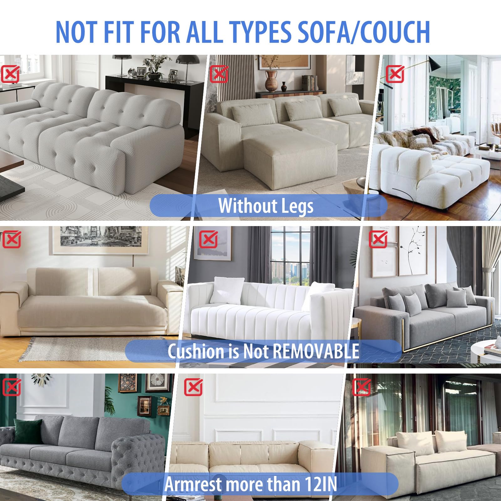 Oroonoko cat scratch couch protector installation guide showing side orientation.