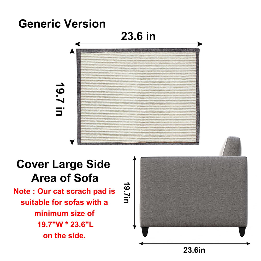 Oroonoko sofa protection on armrest showing shield against claws