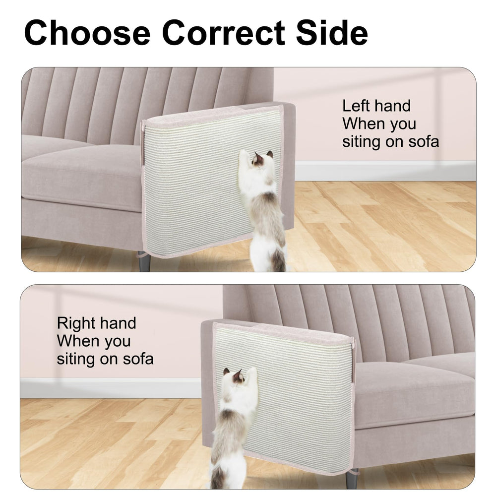 Oroonoko Cat Scratch Sofa Protector easy installation layout preserves the sofa’s look.
