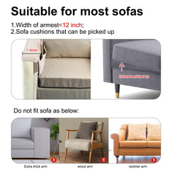 Oroonoko Cat Scratch Sofa Protector right-handed orientation demonstrates how to choose the side.