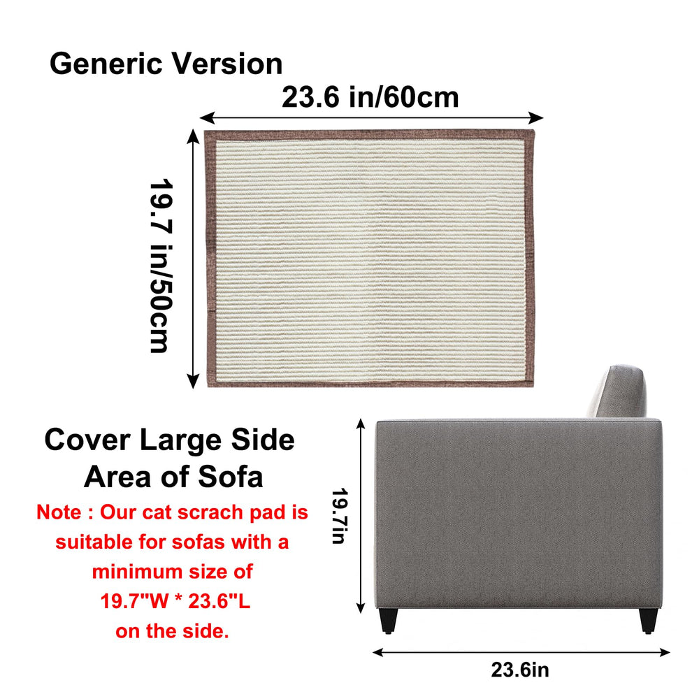 Couch protector installed on armrest demonstrating left-handed setup