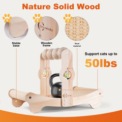Oroonoko large-cat scratcher designed for pets up to 50 lbs provides comfortable lounging.