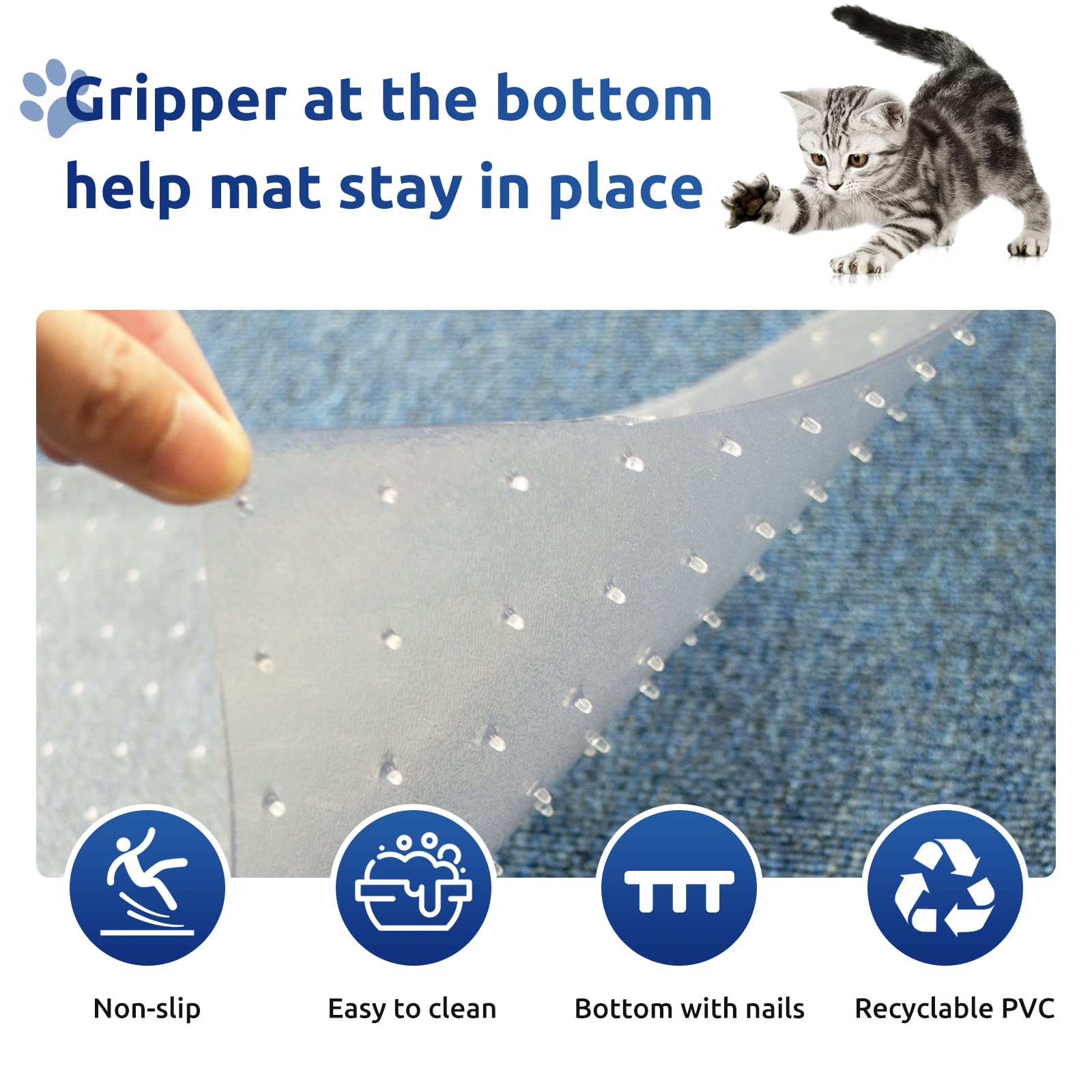 Oroonoko universal size fit protects carpets across most doors with easy trimming