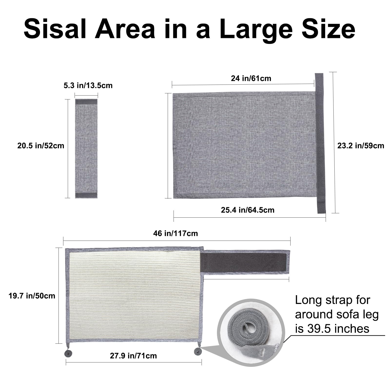 Large size protector shown on sofa to guard furniture surfaces