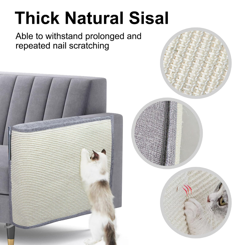 Oroonoko Upgraded Cat Scratch Protector with velcro straps ensures secure, easy installation.