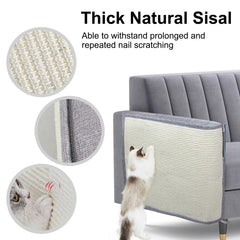 Protector secured with Velcro straps for secure attachment to couch edges