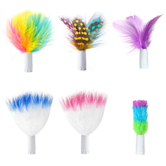 ORSDA cat feather toys attachments set showing interchangeable components for endless play