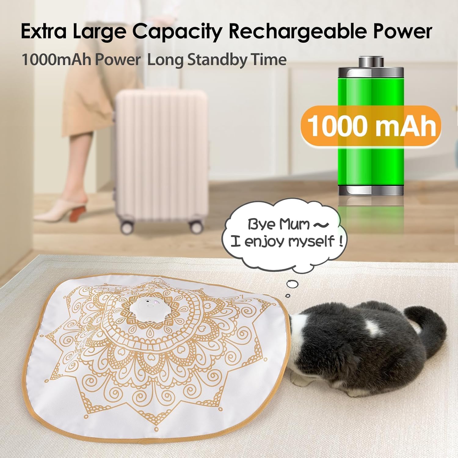 ORSDA hide-and-seek design engages natural hunting instincts during indoor play.