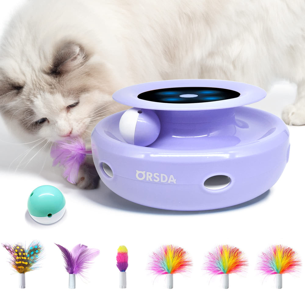 ORSDA 2in1 interactive ball engages indoor cats with motion and lights.