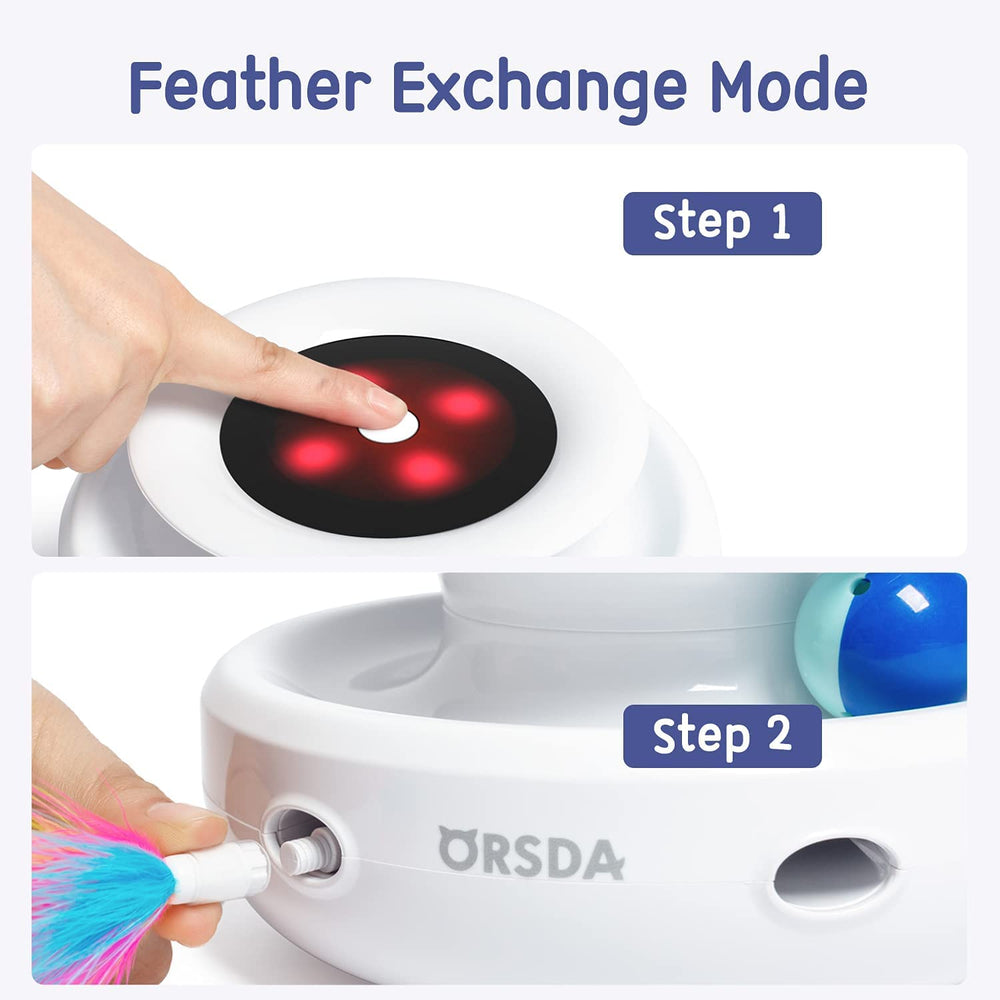 ORSDA adjustable-speed-modes tailor play to kittens and senior cats alike.