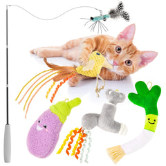 ORSDA Cat Toys Sets packaging image showing durable, battery-free play kit for indoor enrichment