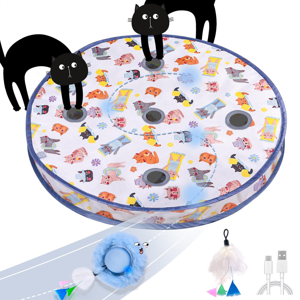 ORSDA interactive ball front view shows compact design for engaging indoor play.