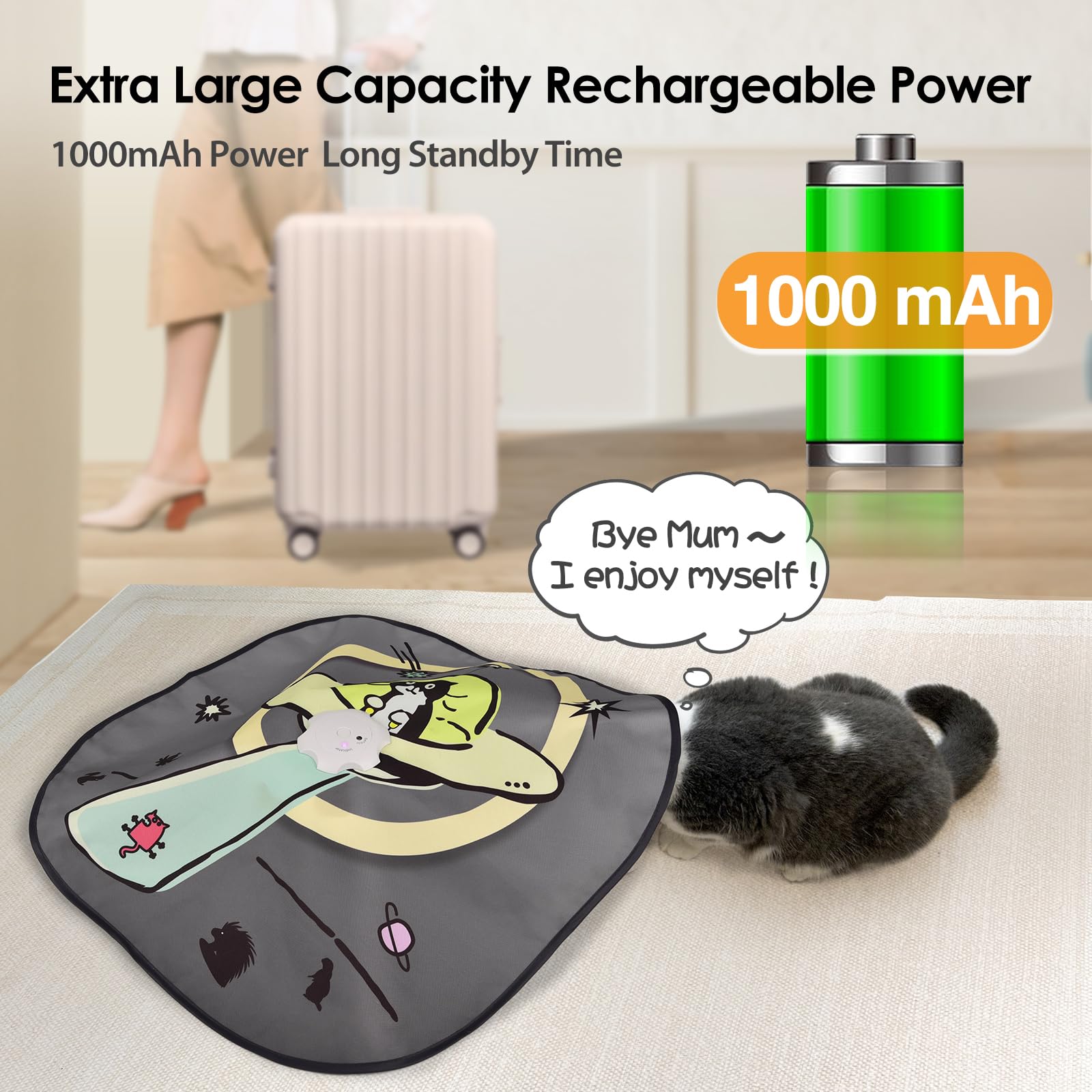 ORSDA rechargeable battery provides days of play between charges.