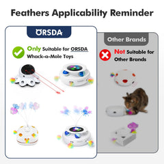 ORSDA replacement feathers multicolored detail highlighting varied textures for hunting-inspired fun