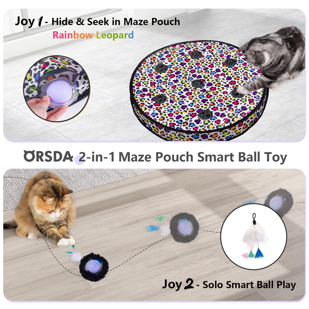 ORSDA seven-hole maze close-up invites peek-a-boo pawing and exploration.