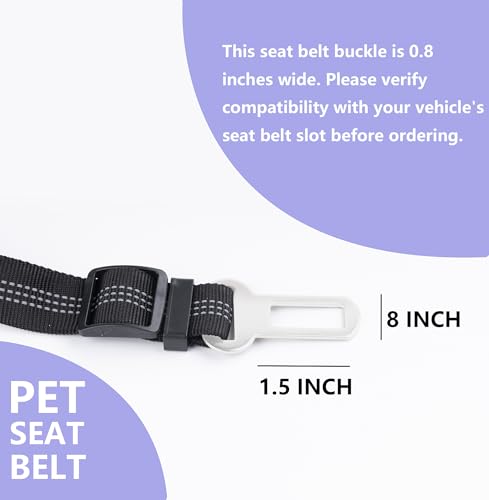 Ortarco retractable pet harness provides flexible length for comfortable road trips.