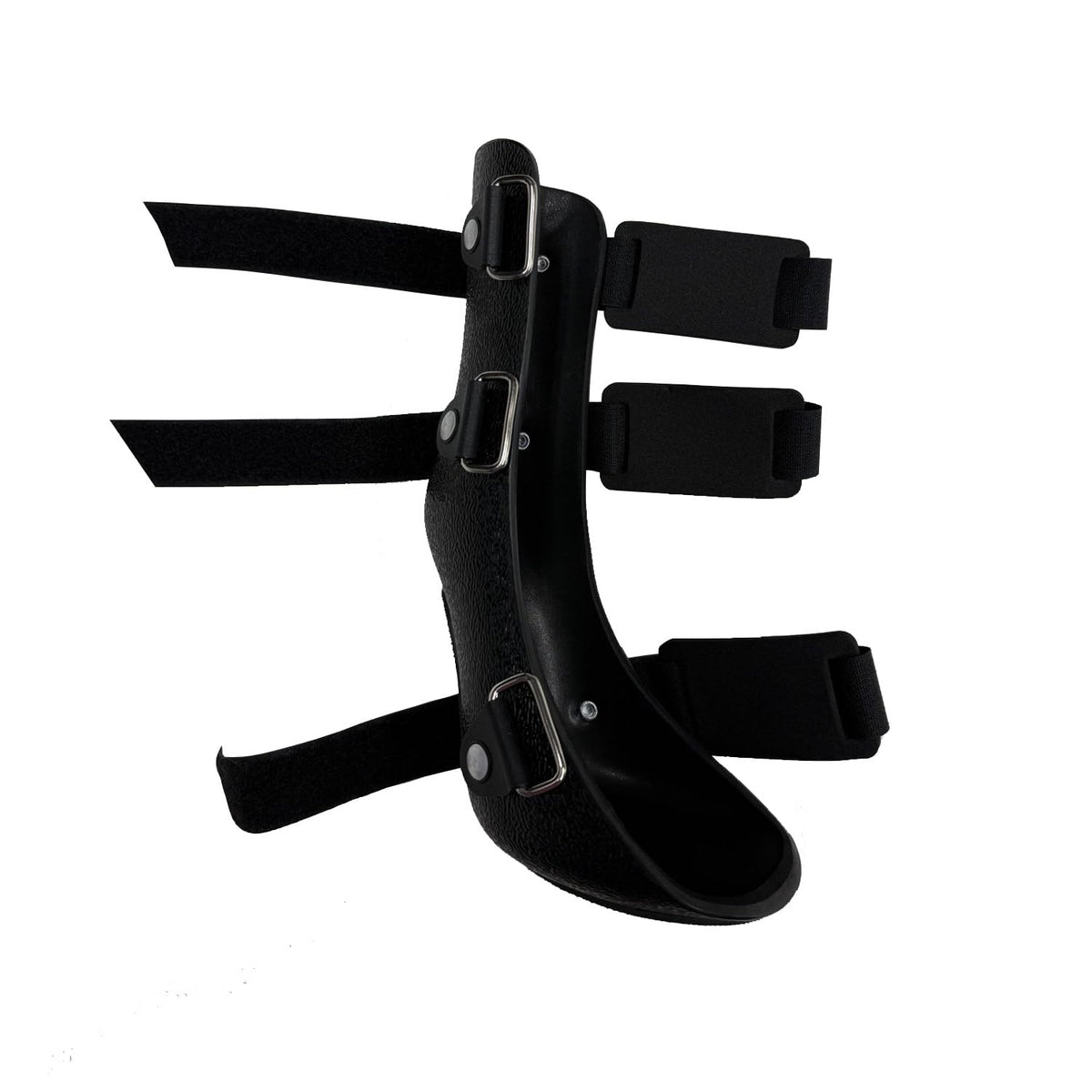 OrthoVet front leg brace on a dog's paw, snug for stable walking.