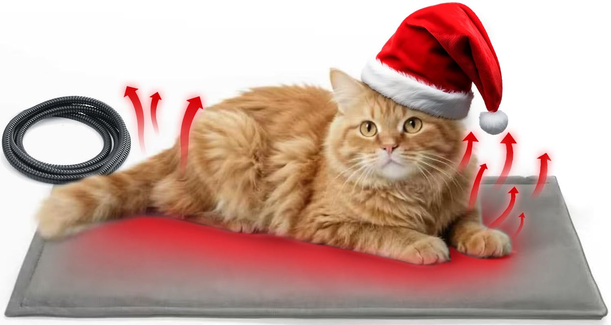Ortri Cat Heating Pad bed Wamming front view highlights cozy warmth for indoor naps