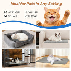 Ortri Cat Heating Pad bed Wamming size dimensions show ample lounging area for pets