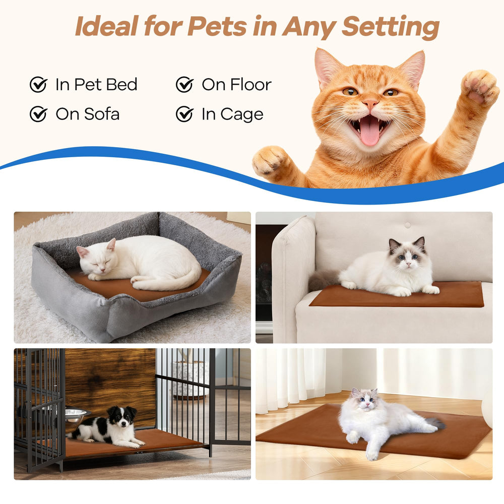 Ortri cat heating pad removable cover highlights easy cleaning and washable convenience.