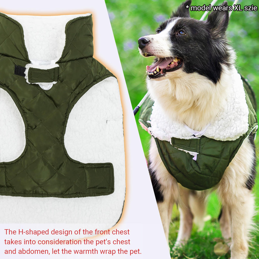 ORZECHKO windproof waterproof outer fabric keeps dogs dry in rain.