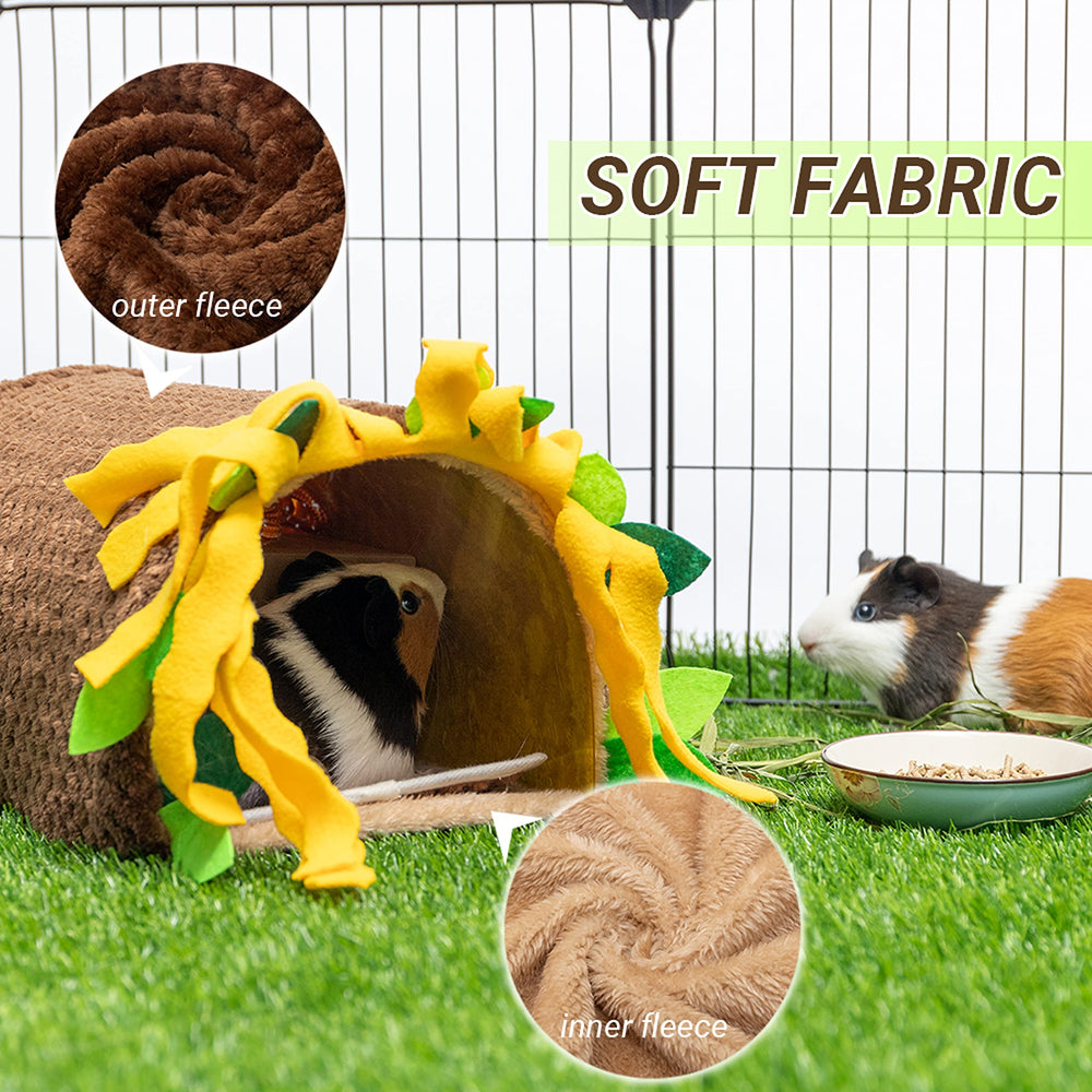 ORZECHKO Guinea Pig Tunnel House dual-mat shows cooling layer for summer comfort.