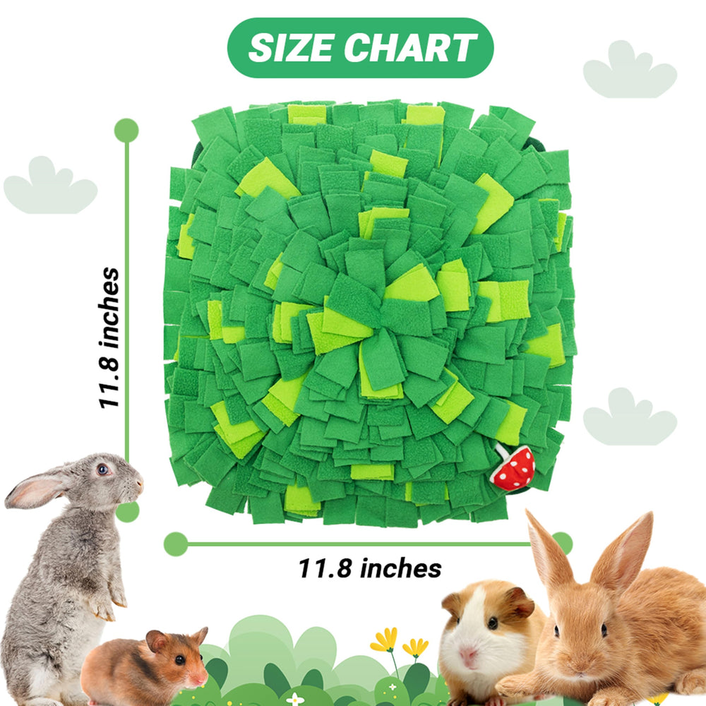 ORZECHKO Rabbit Foraging Mat hidden-snacks close-up enhances pet engagement and curiosity.