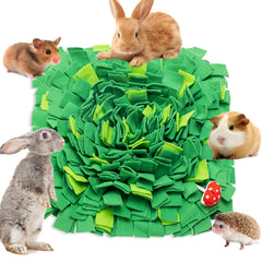 ORZECHKO Rabbit Foraging Mat top view promotes exploration and gentle exercise for small pets.