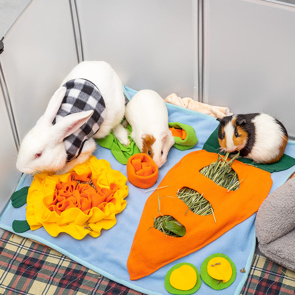 ORZECHKO Rabbit Hay Feeder foraging mat indoor-outdoor use suitable for small pets