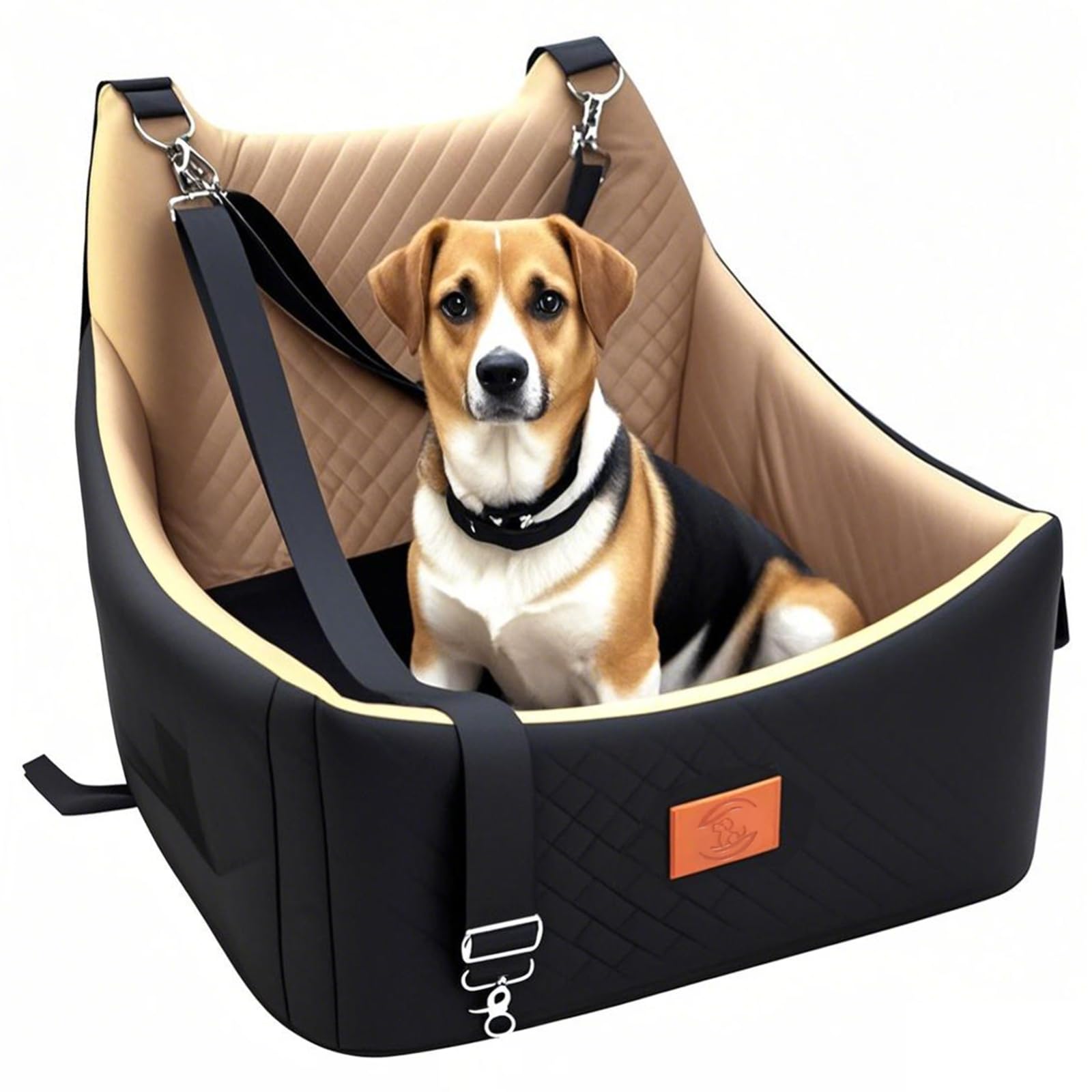 OSNBATN dog car seat setup showing secure fit and car-friendly design for safe travels