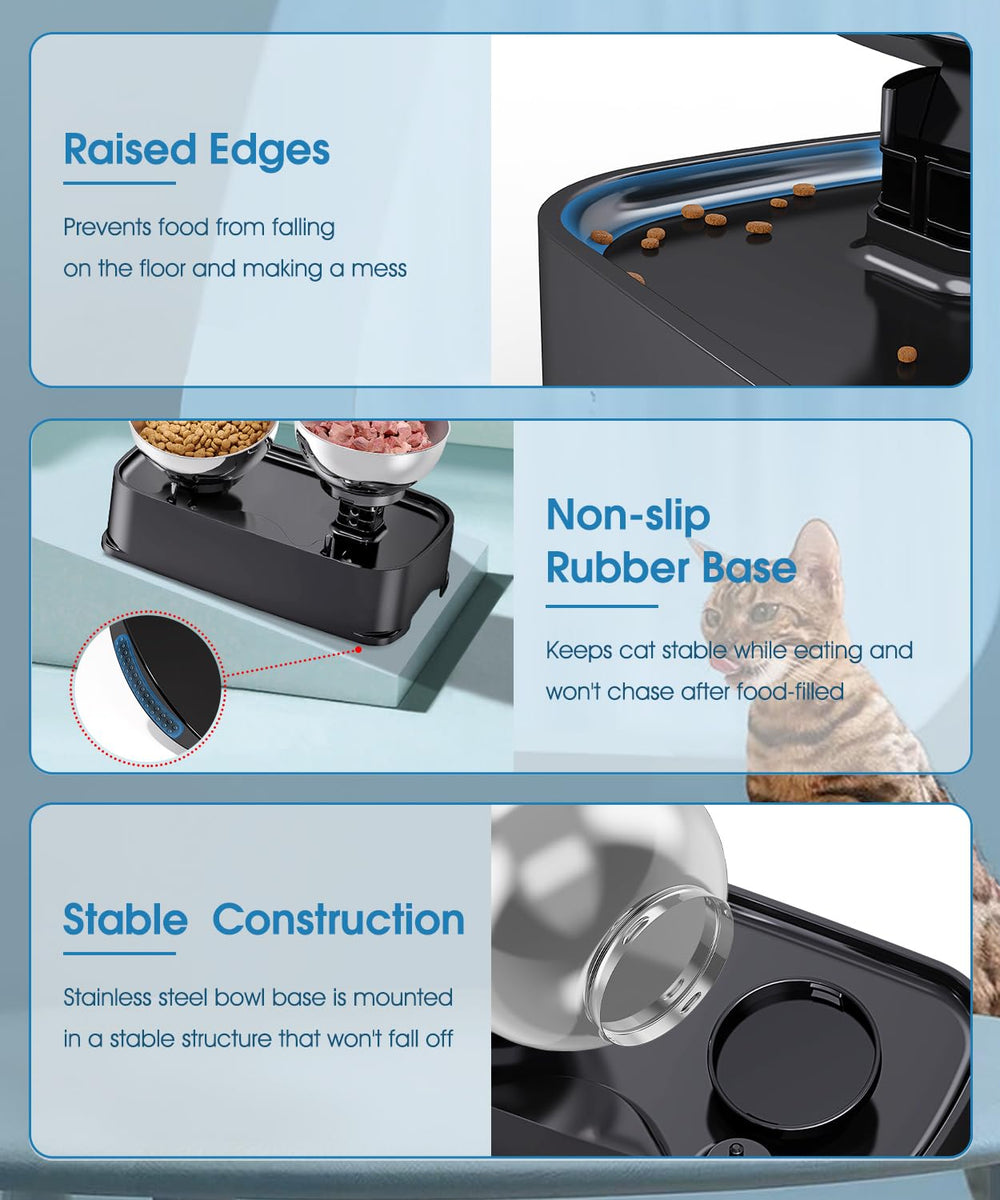 OSORD elevated cat bowl dishwasher-safe bowls simplify post-meal cleaning