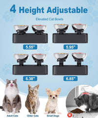 OSORD elevated cat bowl spill-containment design keeps floors cleaner during meals
