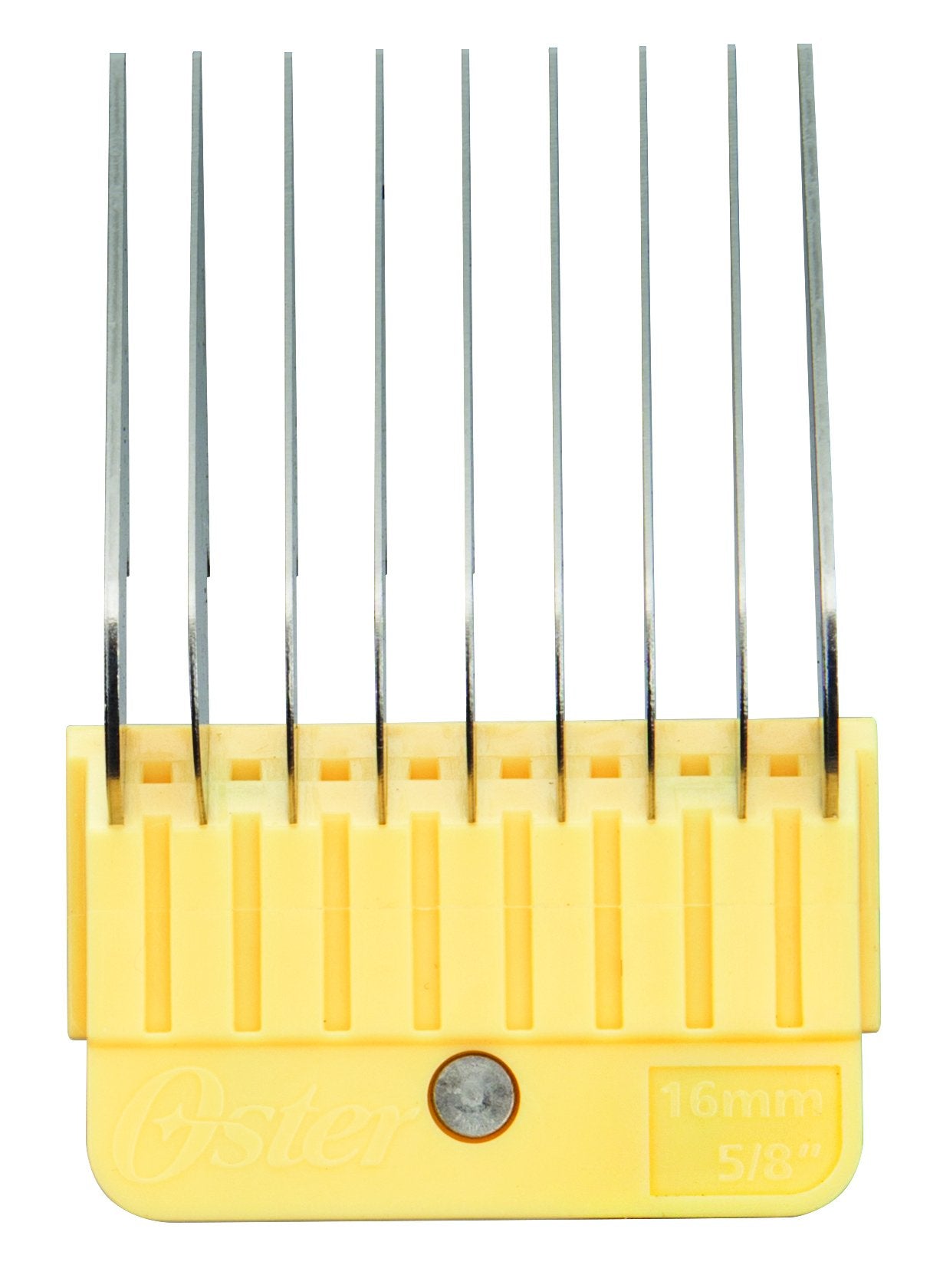 Oster case open lid reveals organized combs for quick access
