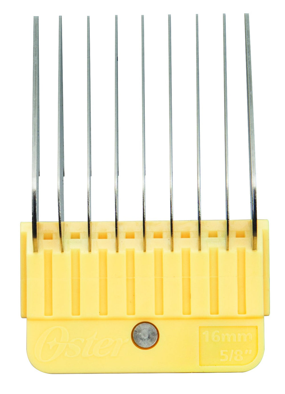 Oster case open lid reveals organized combs for quick access