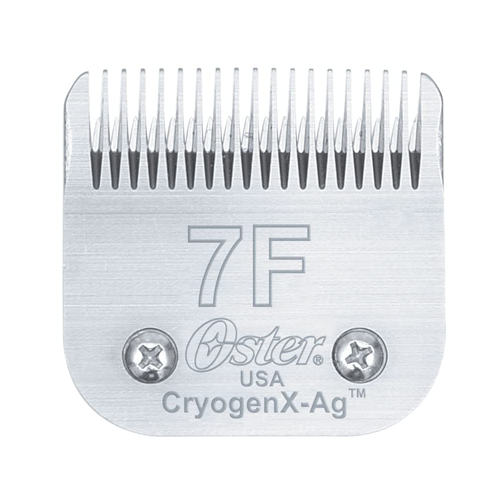 Oster CryogenX size 7F close-up edge for precise grooming and durable sharpness