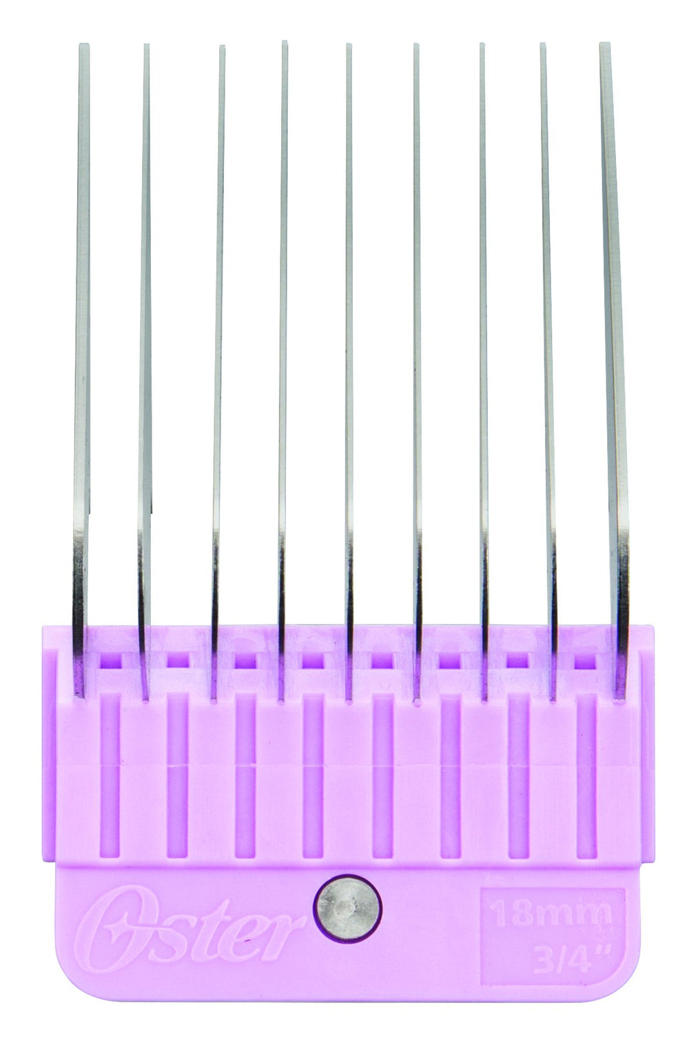 Oster stainless steel guard assembly shows durable grooming tools
