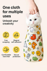 OSWCHIC Cat Wrap quick-adjust-fit enables fast, secure grooming access.