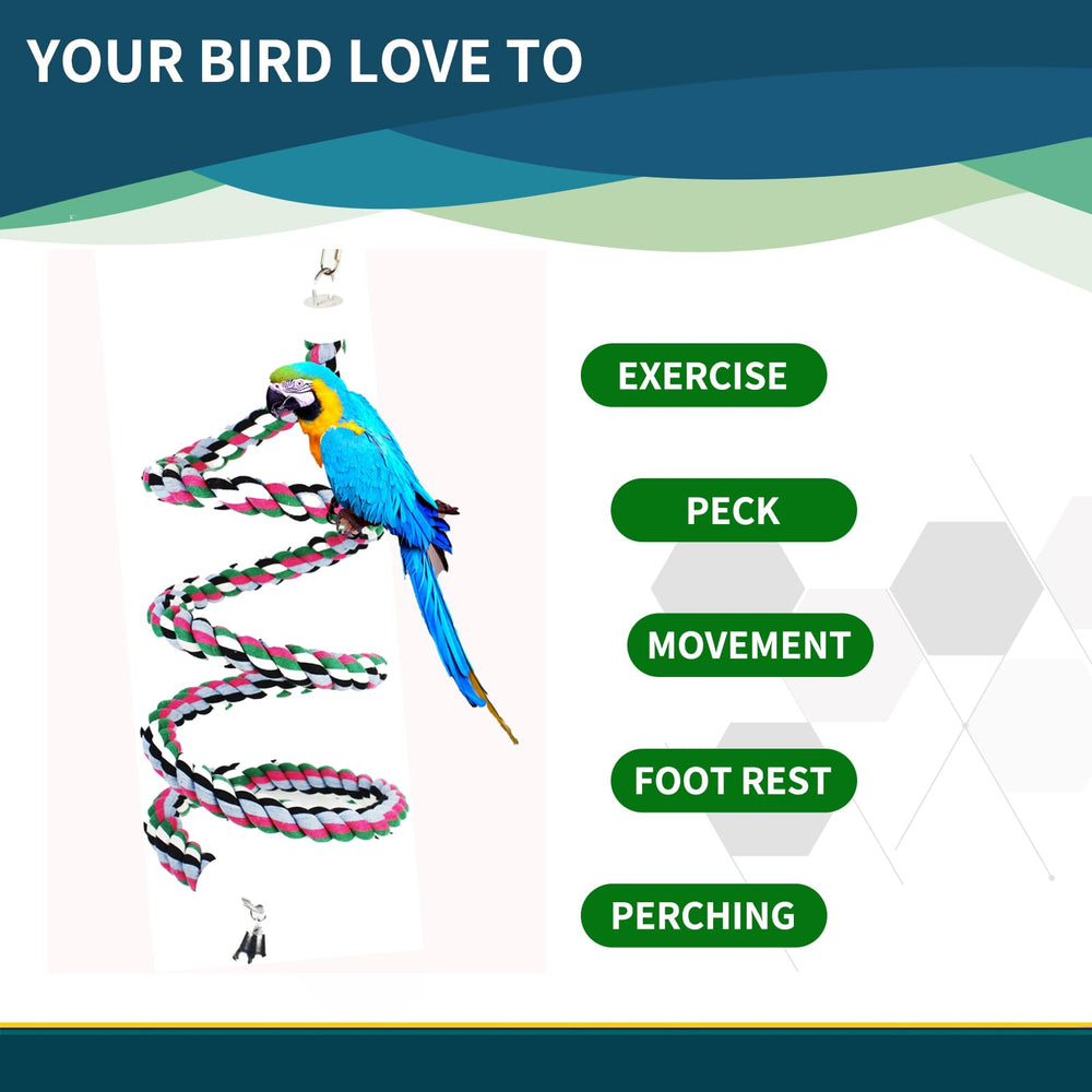 OSWINMART durable bird toy, easy to assemble and clean for hygienic cages.