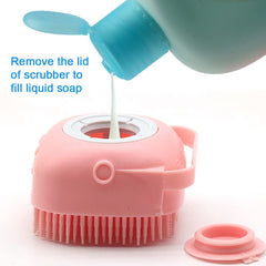 OTAVILEM dog scrubber soap dispenser feature for easy pet bathing.