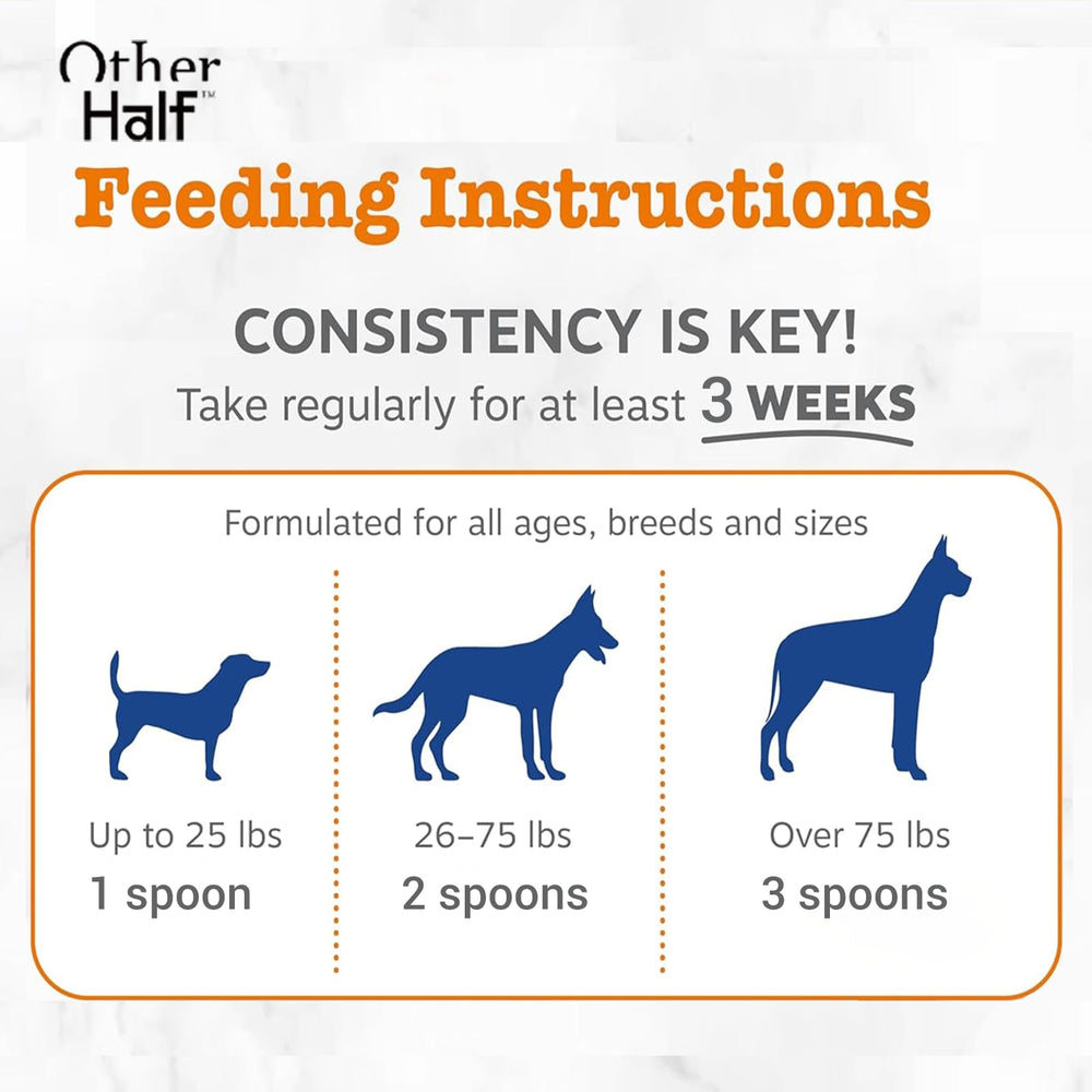 Other Half dog multivitamin powder-dispense shows quick hydration mix option.