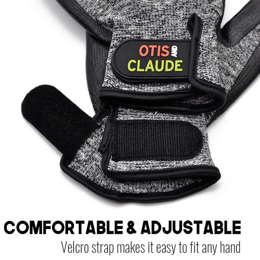 Otis and Claude grooming gloves left-right compatibility enables ambidextrous grooming.