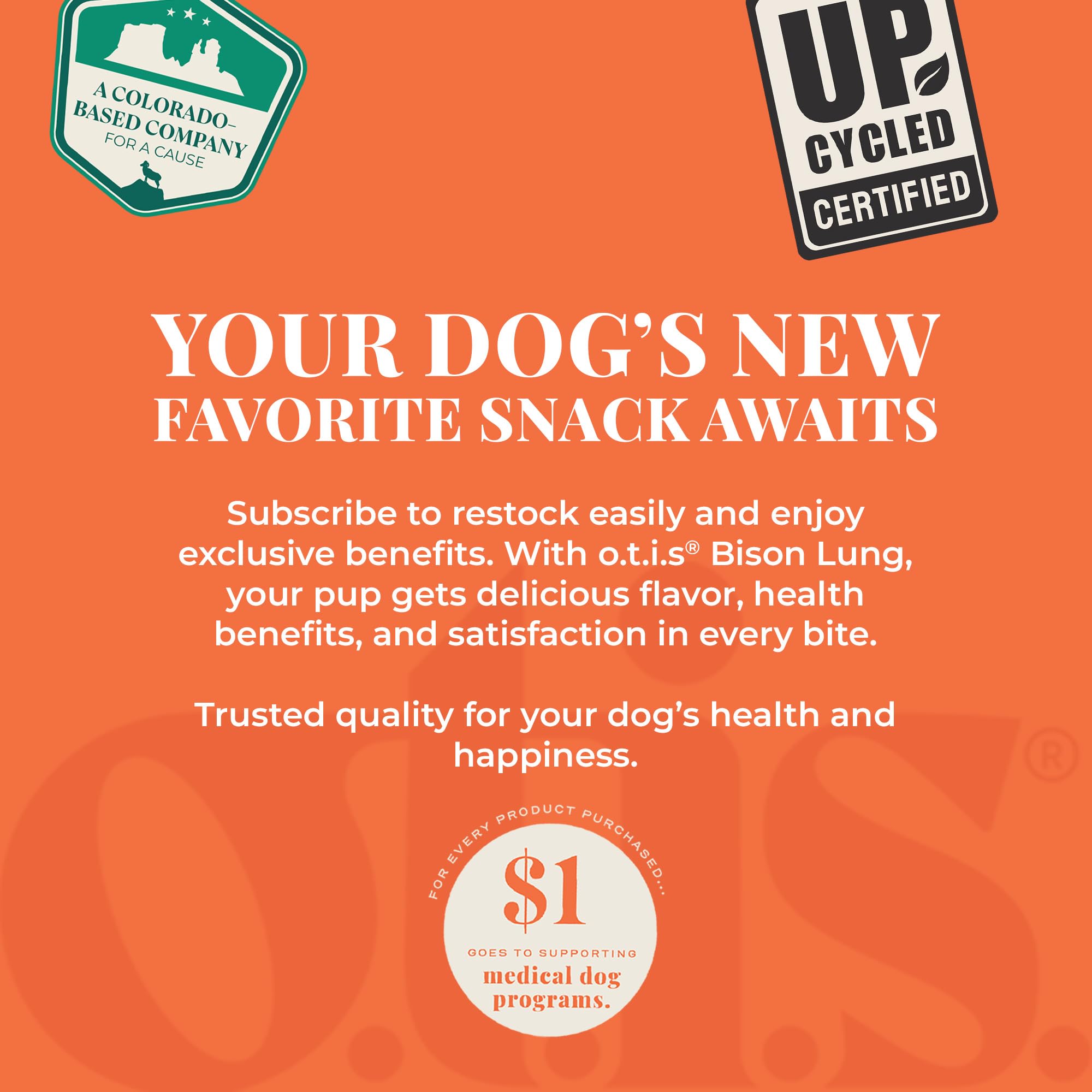 OTIS Wild Things Bison Lung Filets serving-dish—protein-rich snack suitable for occasional indulgence.